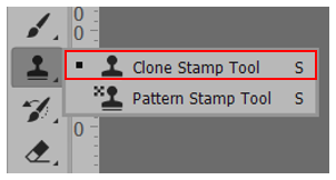 Clone Stamp Tool 선택하기