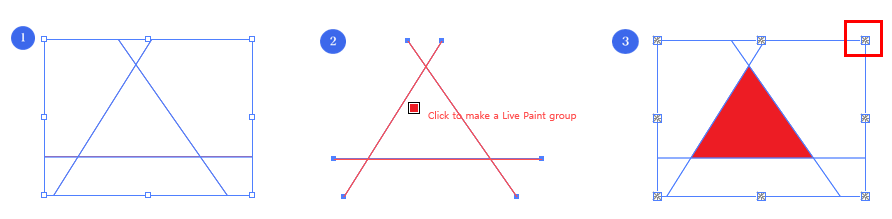 Live Paint Bucket으로 채색하는 방법