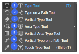 Type Tool 종류