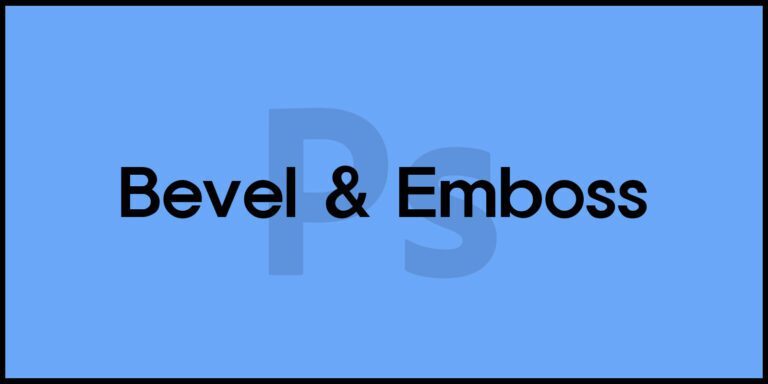 Bevel & Emboss